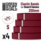 Elastic Bands for Board Games 200mm - Pack x4