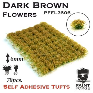 Paint Forge Tuft 6mm Dark Brown Flowers