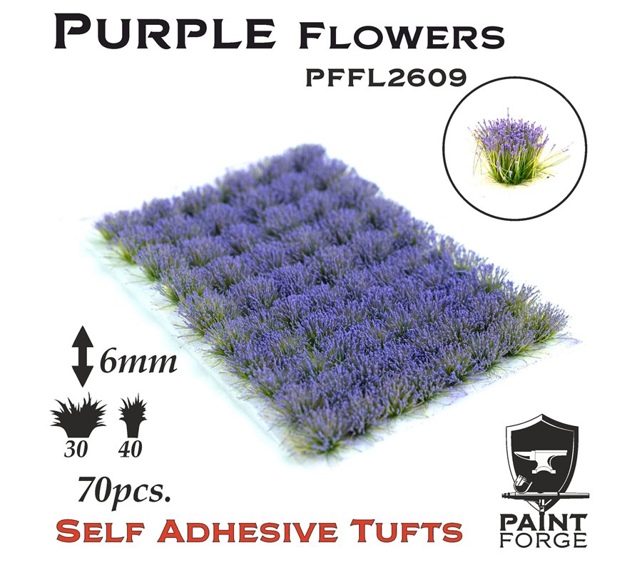 Paint Forge Tuft 6mm Purple Flowers