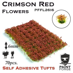 Paint Forge Tuft 6mm Crimson Red Flowers