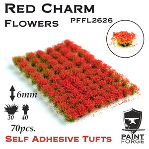 Paint Forge Tuft 6mm Red Charm Flowers