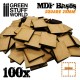 MDF Bases - Square 25 mm (Pack x100)