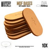 MDF Bases - Oval Pill 25x50mm
