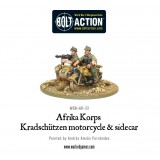 Afrika Korps Kradschutzen motorcycle and sidecar