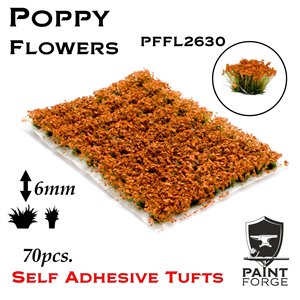 Paint Forge Tuft 6mm Poppy Red Flowers