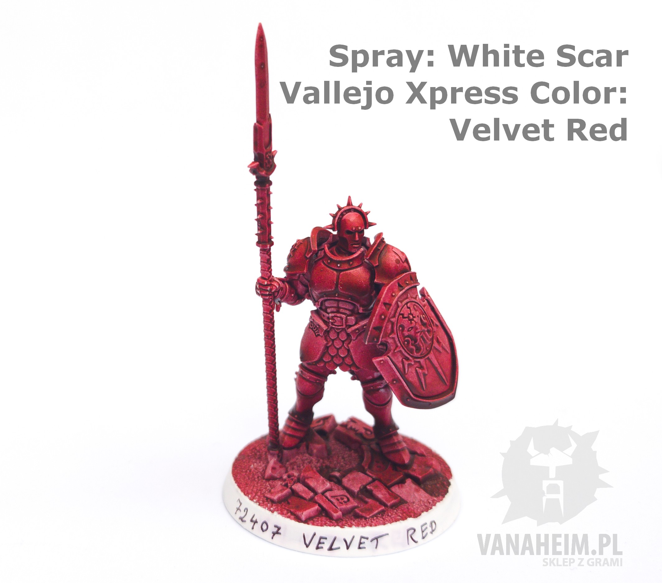 Vallejo Xpress Color Paint On White Spray Reference
