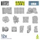 3D printed set - Large Ork plates