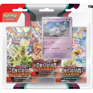 Pokémon TCG 3-pack blister Houndstone - SV03 Obsidian Flames