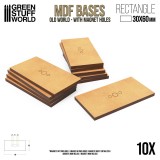 MDF Old World Bases - Rectangle 30x60mm