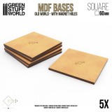 MDF Old World Bases - Square 60 mm