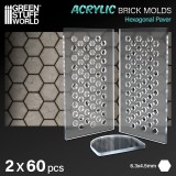 Acrylic molds - Hexagonal Paver