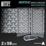 Acrylic molds - Milano Paver Block