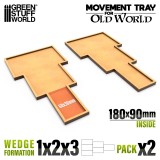 MDF Movement Trays Old World 180x90mm 1x2x3