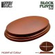 Oval Display Plinth 17x11 cm - Hazelnut Brown