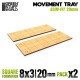 MDF Movement Trays - Slimfit Square 160x60mm