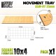 MDF Movement Trays - Slimfit Square 250x100mm
