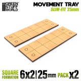 MDF Movement Trays - Slimfit Square 150x50mm
