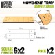 MDF Movement Trays - Slimfit Square 20 mm 120x40mm