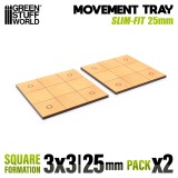 MDF Movement Trays - Slimfit Square 75x75mm