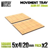 MDF Movement Trays - Slimfit Square 100x80mm