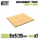 MDF Movement Trays - Slimfit Square 120x100mm