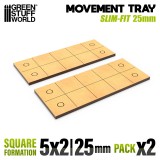 MDF Movement Trays - Slimfit Square 125x50mm