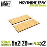 MDF Movement Trays - Slimfit Square 100x40mm