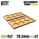 MDF Movement Trays 28.5mm 4x2 - Skirmish Lines