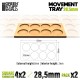 MDF Movement Trays 28.5mm 4x2 - Skirmish Lines