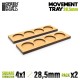 MDF Movement Trays 28.5mm 4x1 - Skirmish Lines