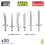 3D printed set - Swords & Daggers