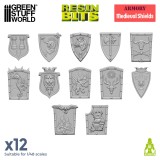 3D printed set - Old World Medieval Shields