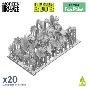 3D printed set - Fan Palms