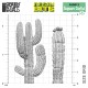 3D printed set - Saguaro Cactus XL