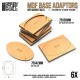 MDF Base adapter - Oval 75x42mm to Square 75x50mm