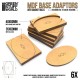 MDF Base adapter - Oval 35x60mm to Square 40x60mm