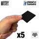 Black Plastic Bases - Square 60 mm