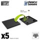 Black Plastic Bases - Square 60 mm